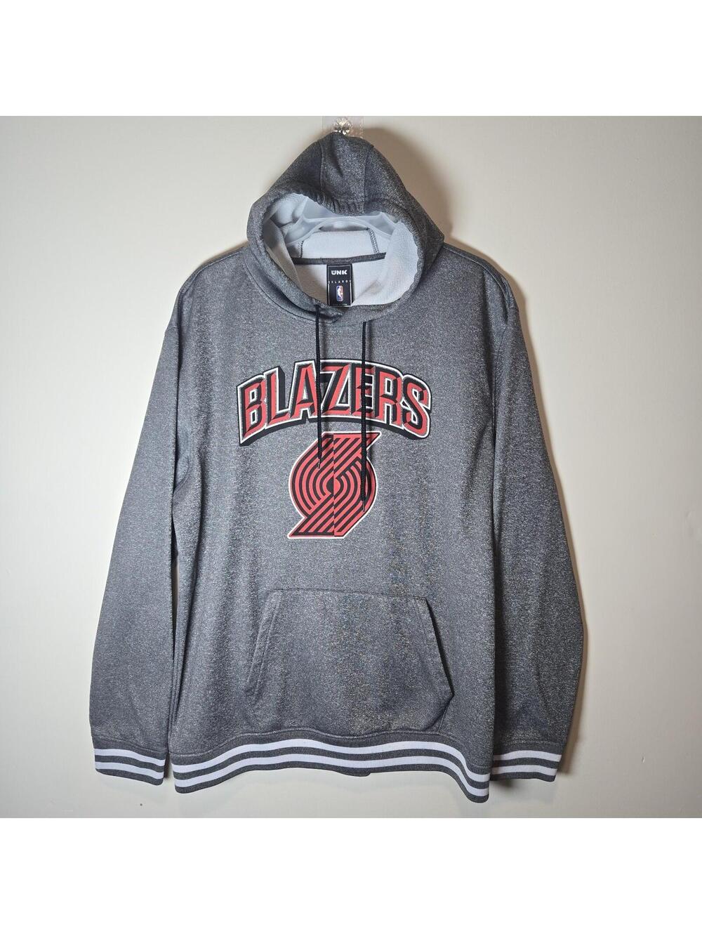 UNK NBA Basketball Portland Trail Blazers Gray  Hoodie Men’s sz 2XL